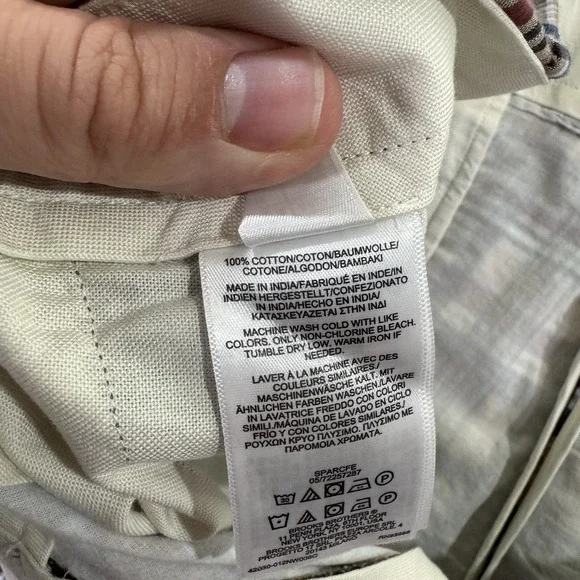 NEW Brooks Brothers Mens 34x32 Indian Madras Plaid Golf Pants Cotton Patchwork - Picture 8 of 12